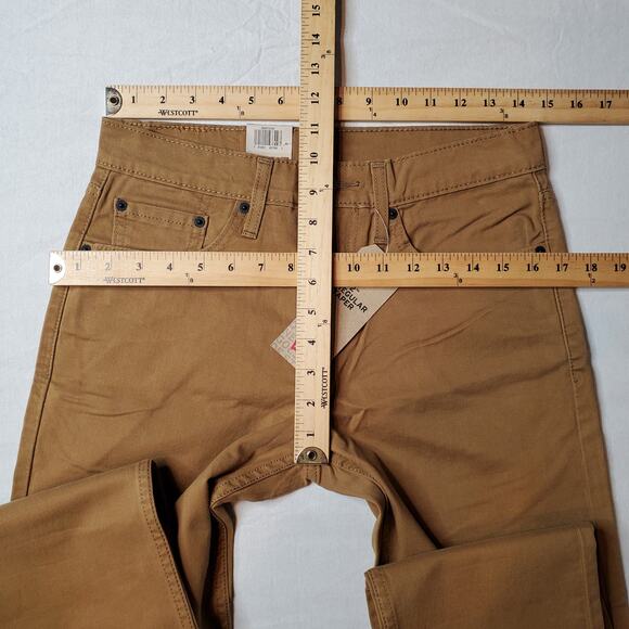 Levi's Men's Size 28X32 NWT 502 Regular Taper Jeans Low Rise Tan - Picture 2 of 9